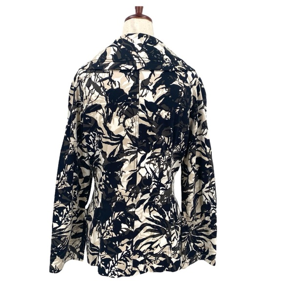 St. John Printed Zip Up Lightweight Jacket 6 - Picture 2 of 11